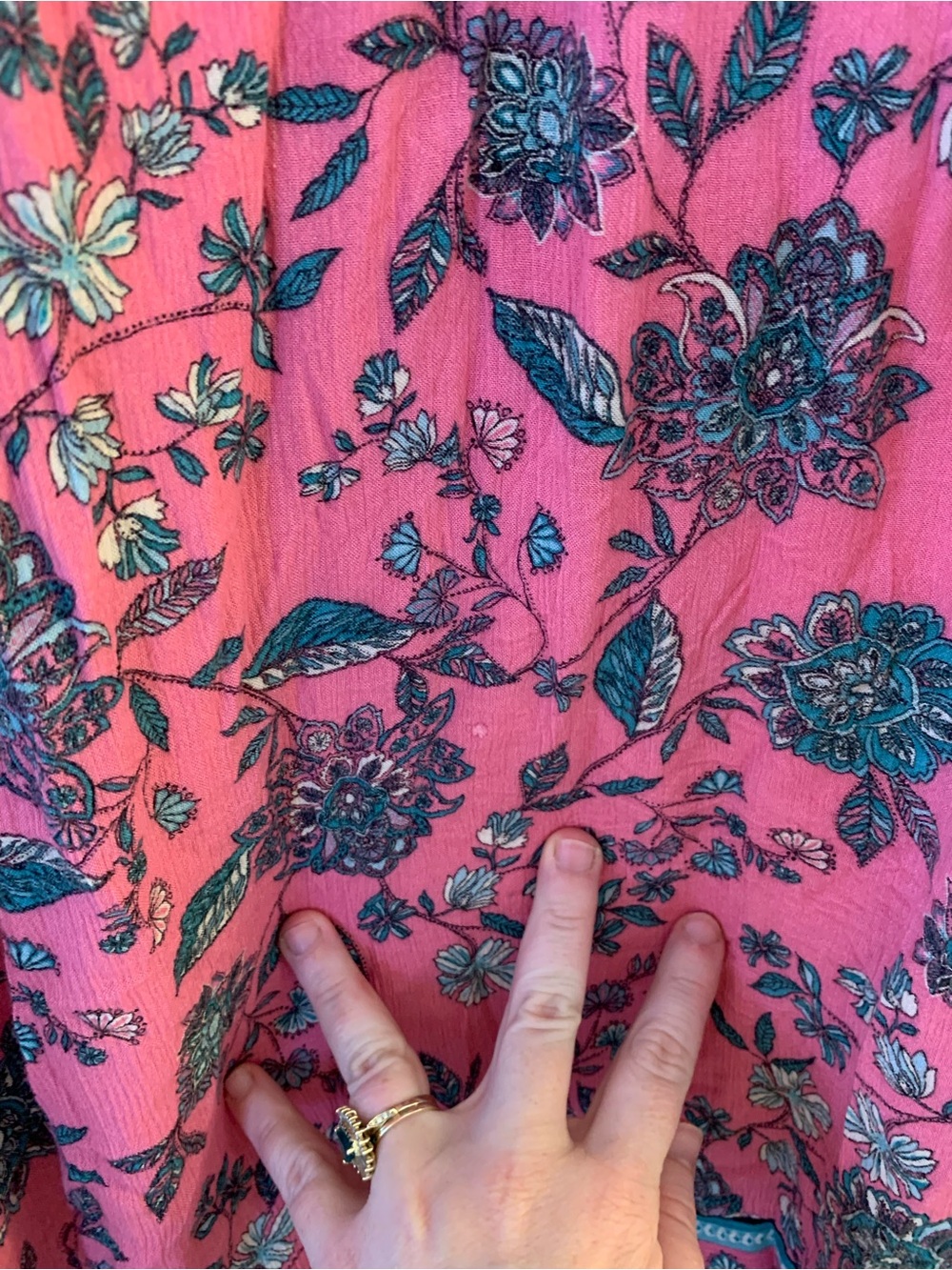 J.Jill Floral Pink Sleeveless Midi Dress size LP - Picture 2 of 7